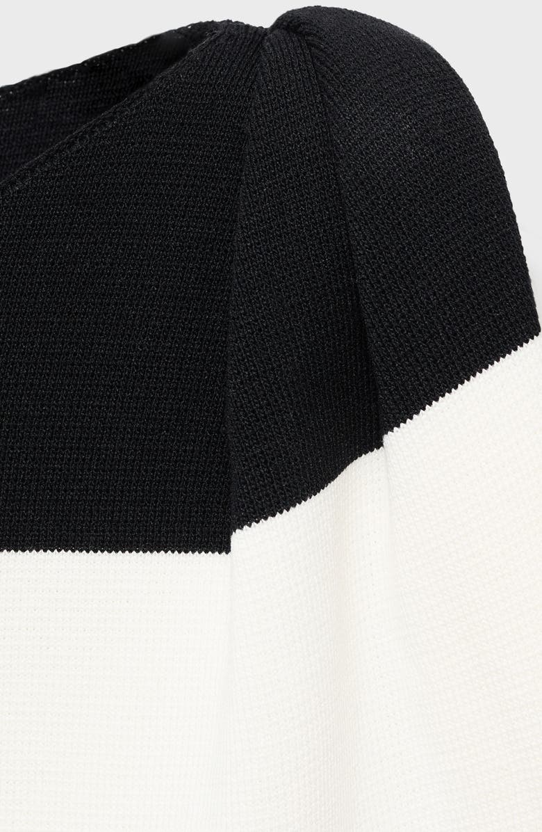 MANGO Asymmetric Sleeveless Knit Dress, Alternate, color, Ecru