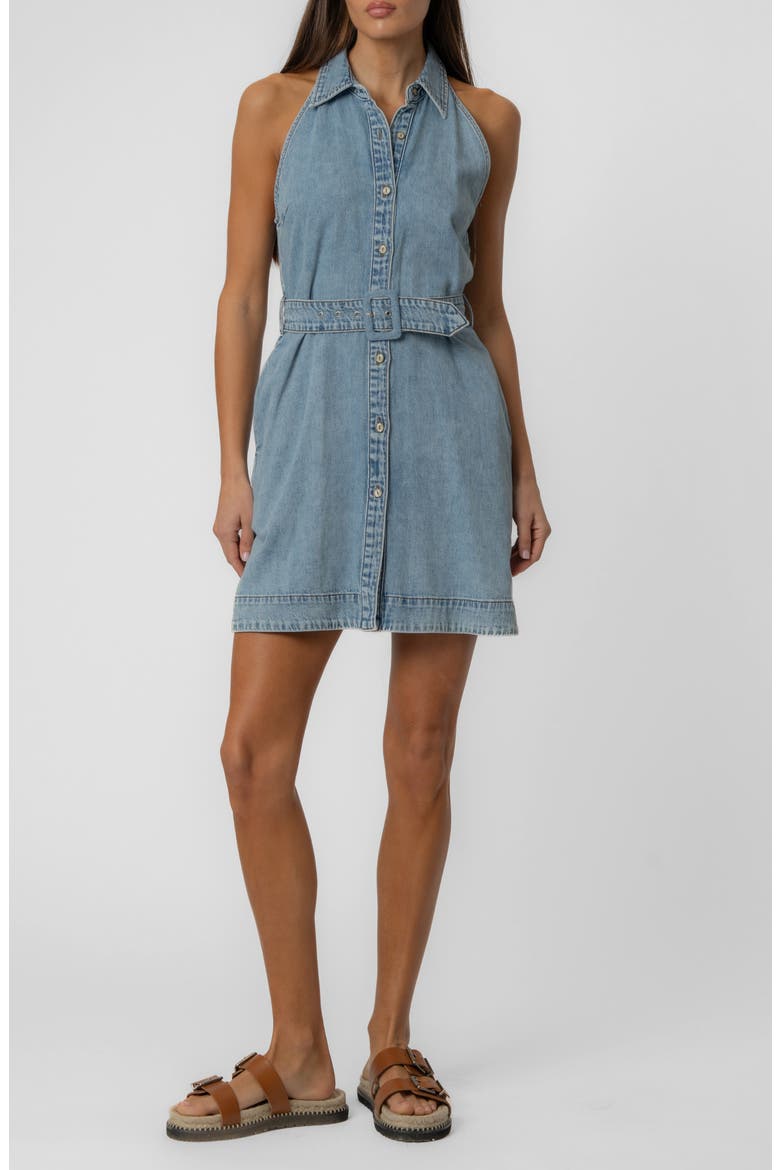 Eileen Halter Denim Dress, Main, color, ZEALFUL