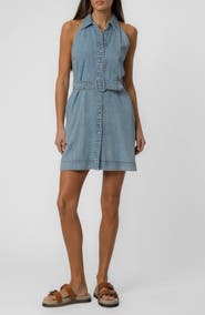 KUT from the Kloth Eileen Halter Denim Dress