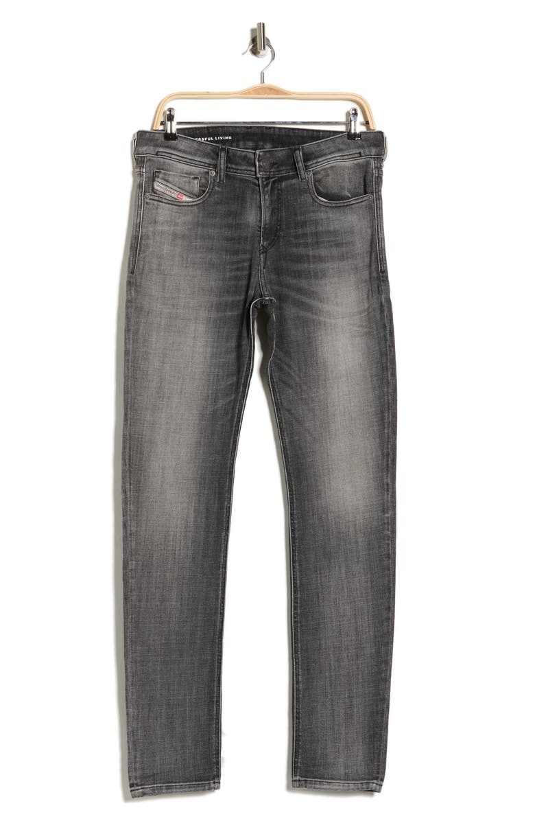 DIESEL<sup>®</sup> Sleekner Slim Leg Jeans, Alternate, color, Black/ Denim