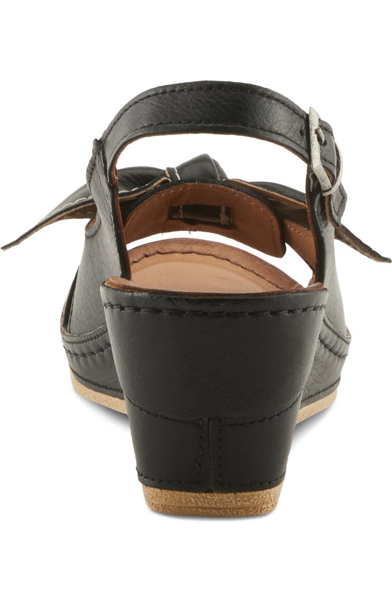 Spring Step Chassidy Wedge Sandal, Alternate, color, Black
