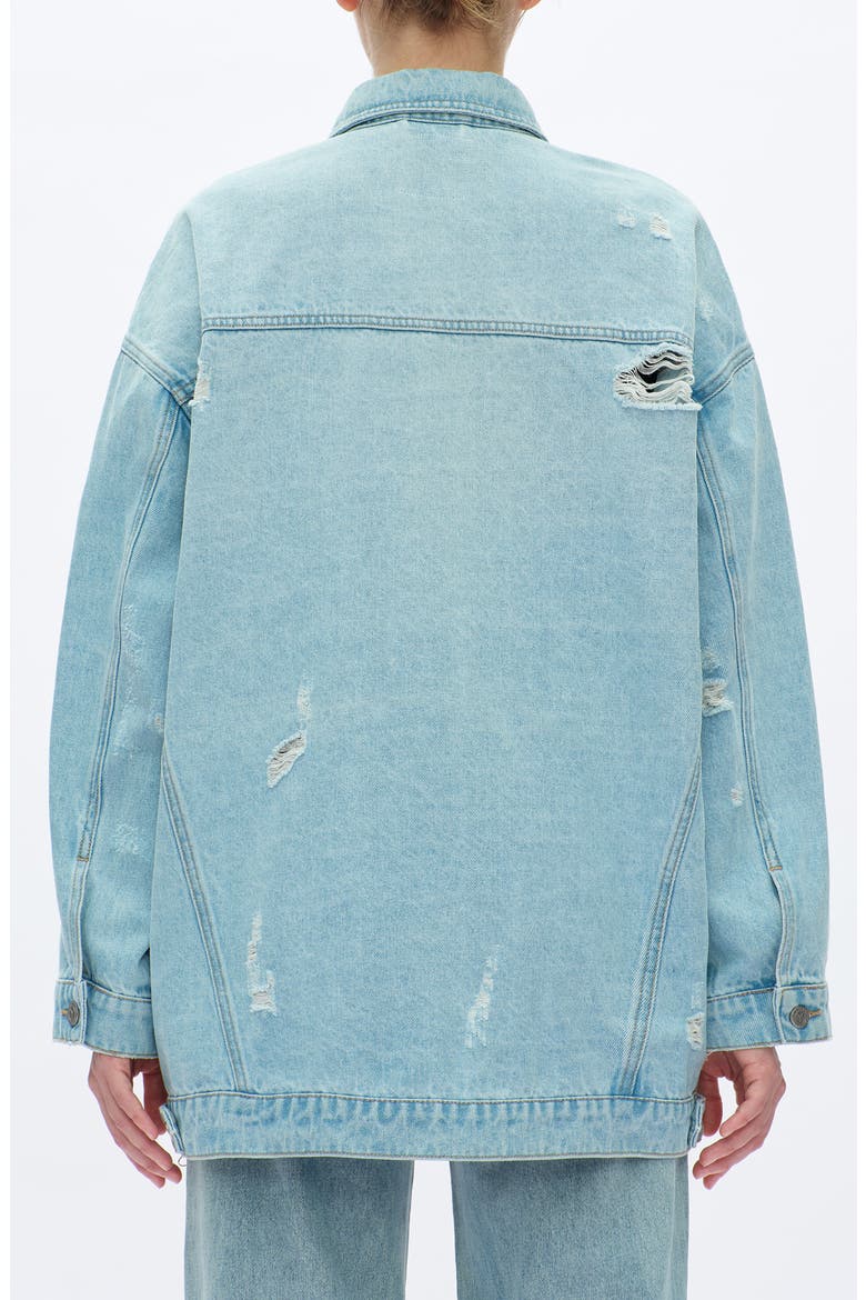 Loose Denim Jacket, Alternate, color, LIGHT BLUE