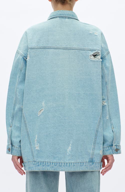 Bayeas Loose Denim Jacket In Blue