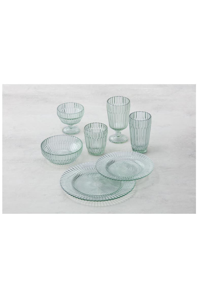 Archie Set of 6 Footed Dessert Bowls, Alternate, color, VERDE