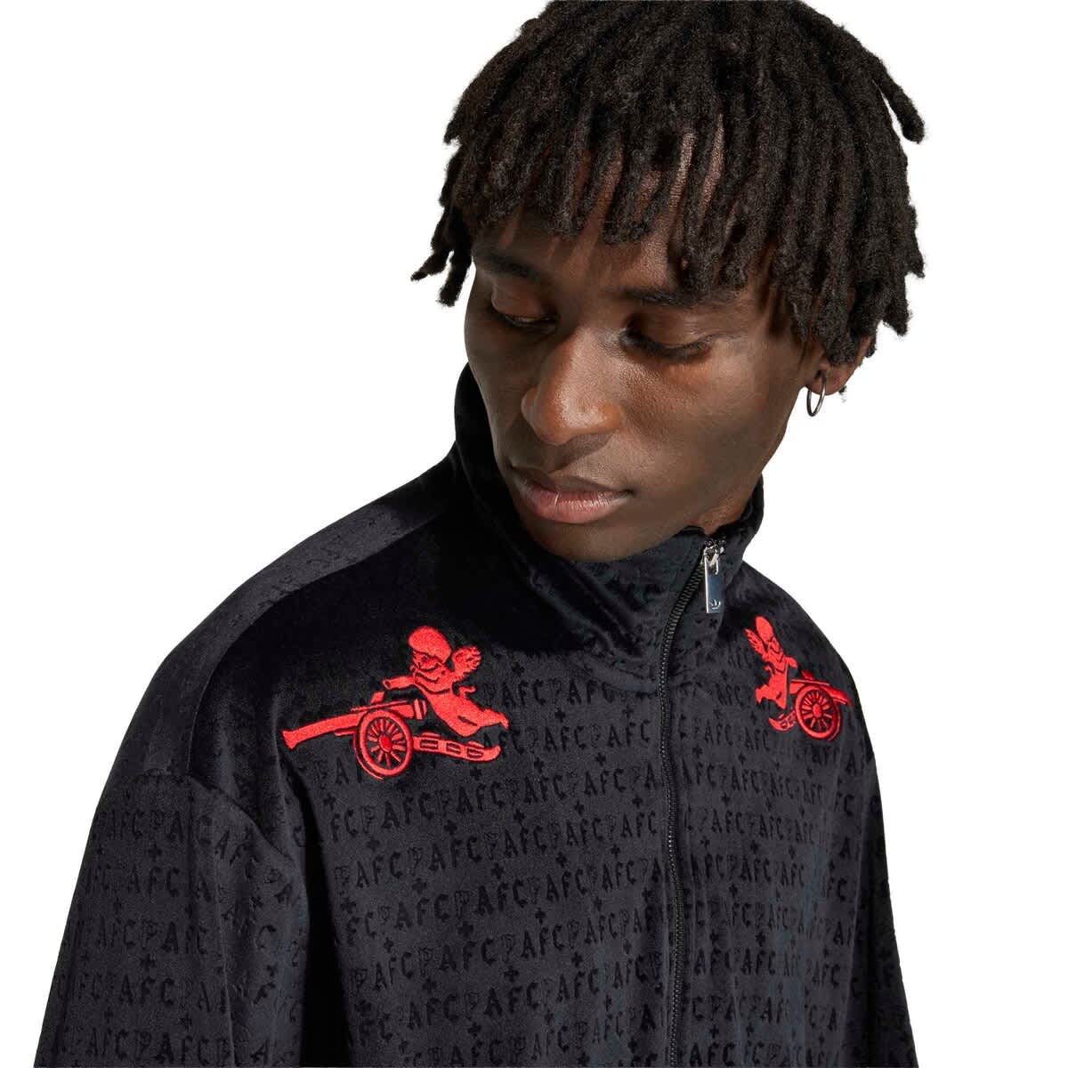 Men's adidas Black Arsenal x Places+Faces Full-Zip Track Top (Men