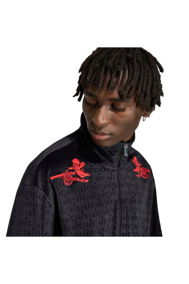 Men's adidas  Black Arsenal x Places+Faces Full-Zip Track Top, Alternate, color, Black