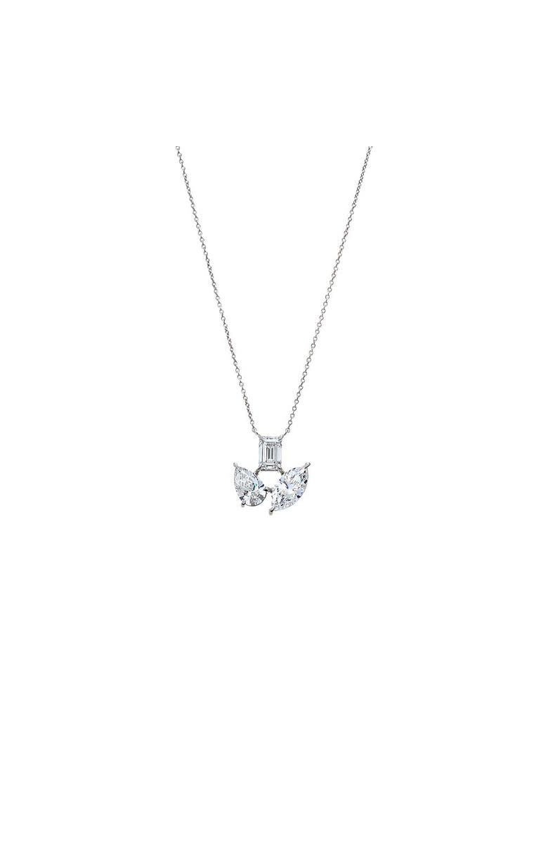 BY ADINA EDEN Lab Grown Diamond Multi Shape Pendant Necklace 14K, Main, color,