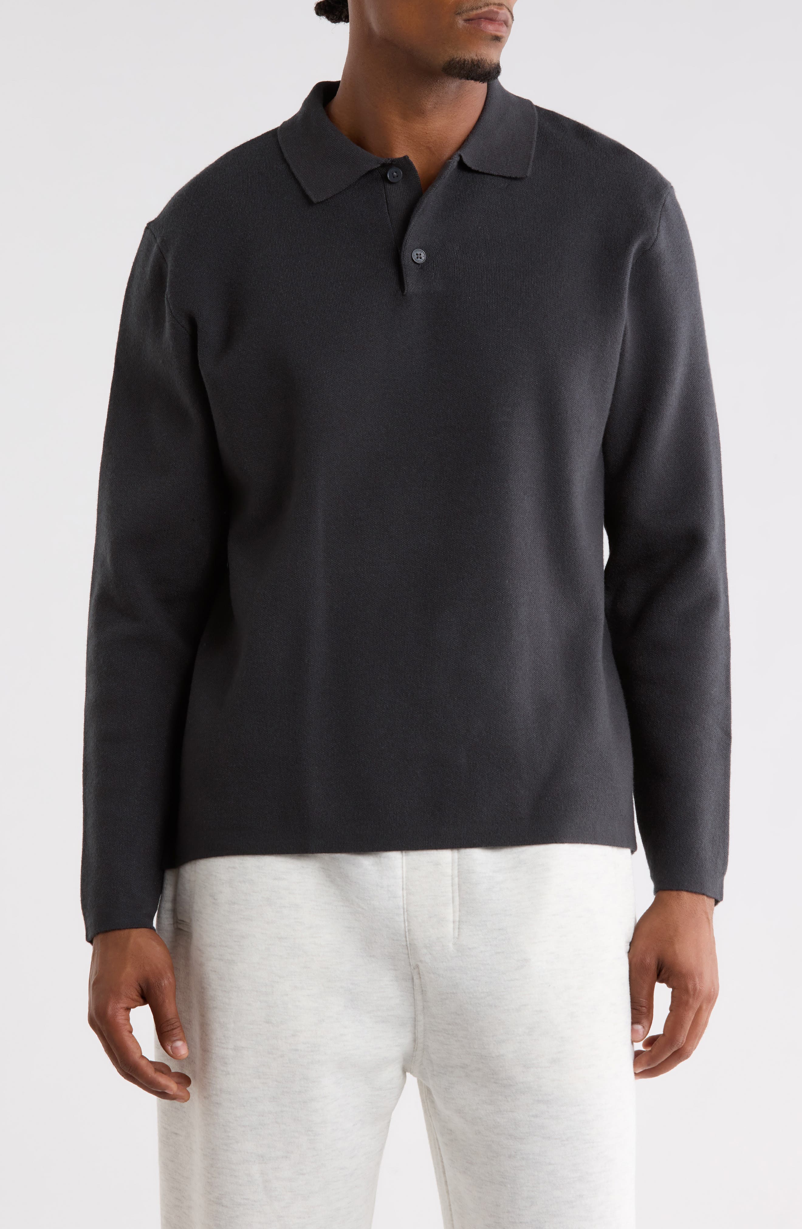 Long Sleeve Polo Sweater