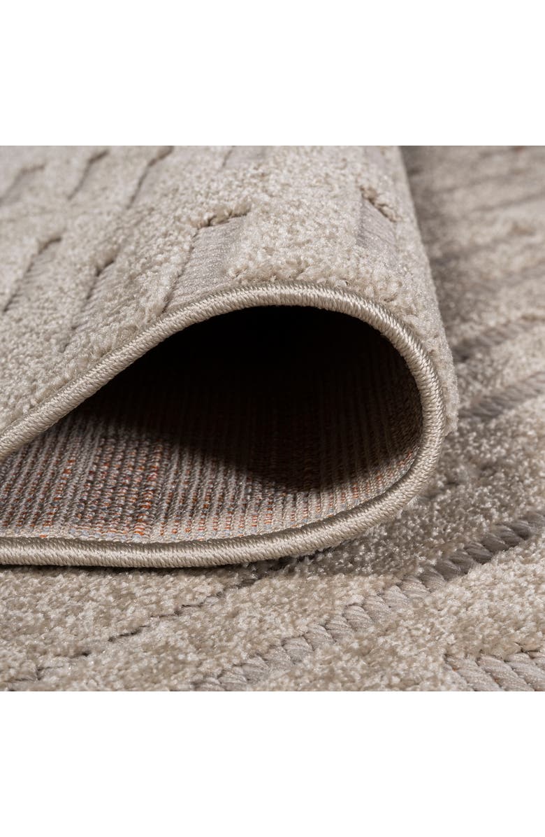 JONATHAN Y Xlendi High-Low Pile Moroccan Geometric Indoor/Outdoor Area Rug, Alternate, color, Beige