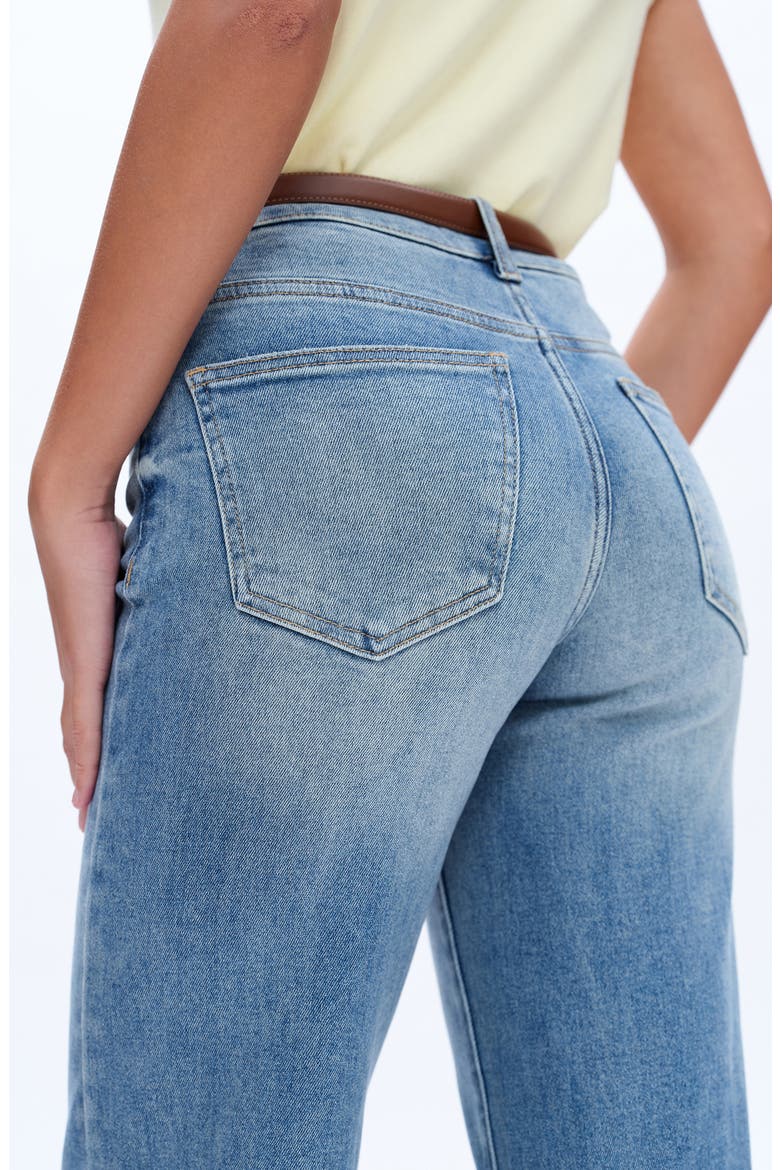 Mid Rise Wide Leg Jeans, Alternate, color, MEDIUM BLUE
