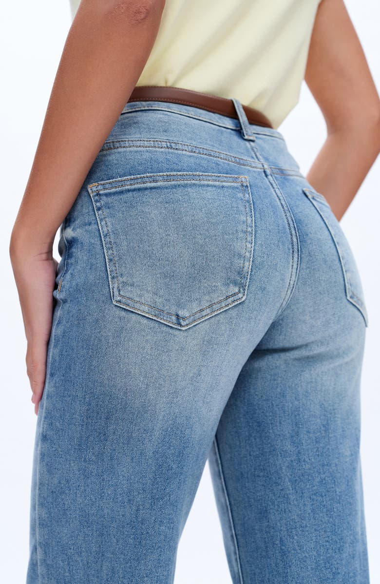 Bayeas Mid Rise Wide Leg Jeans, Alternate, color, Medium Blue