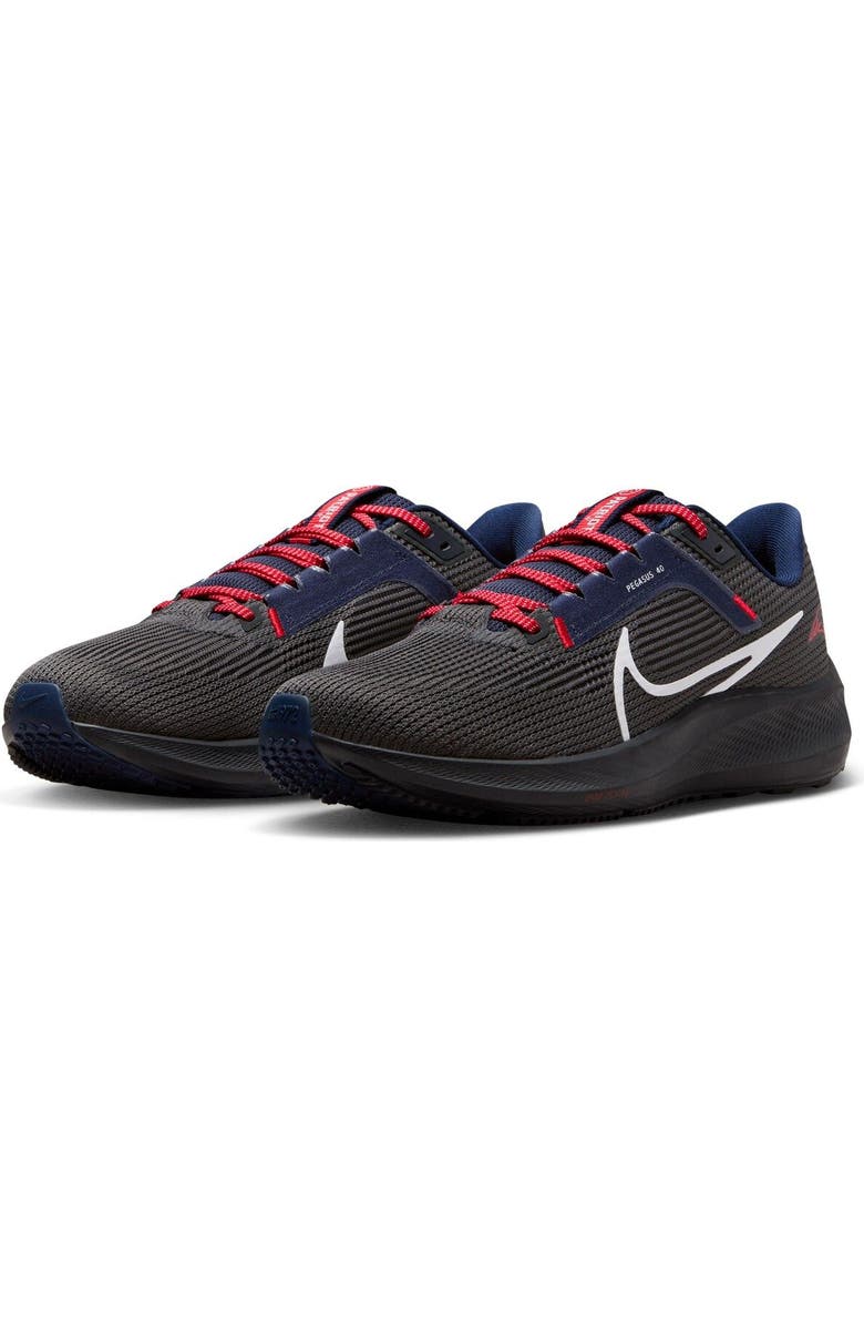 Nike Unisex Nike Anthracite New England Patriots Zoom Pegasus 40 Running Shoe, Alternate, color,