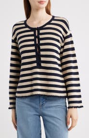 FRAME The Easy Captain Stripe Sweater