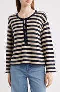 FRAME The Easy Captain Stripe Sweater