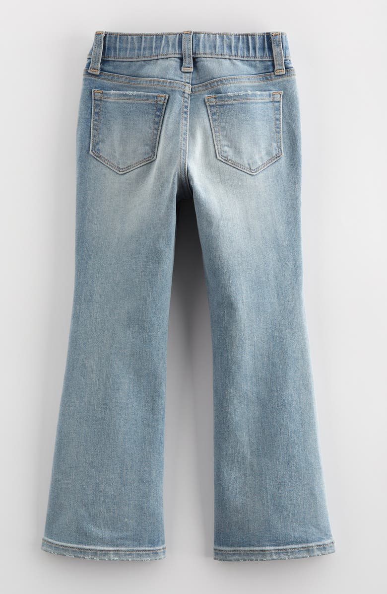 Tucker + Tate Kids' Distressed Pull On Stretch Flare Leg Jeans, Alternate, color, Light Wash Butterflies