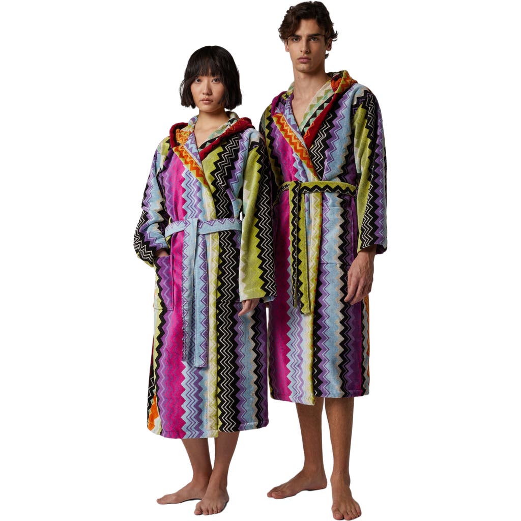 Missoni Home Giacomo Hooded Bathrobe In Multi