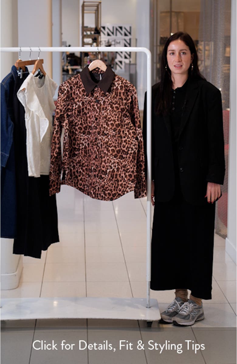 Leopard Print Oversize Jacket, sales video thumbnail