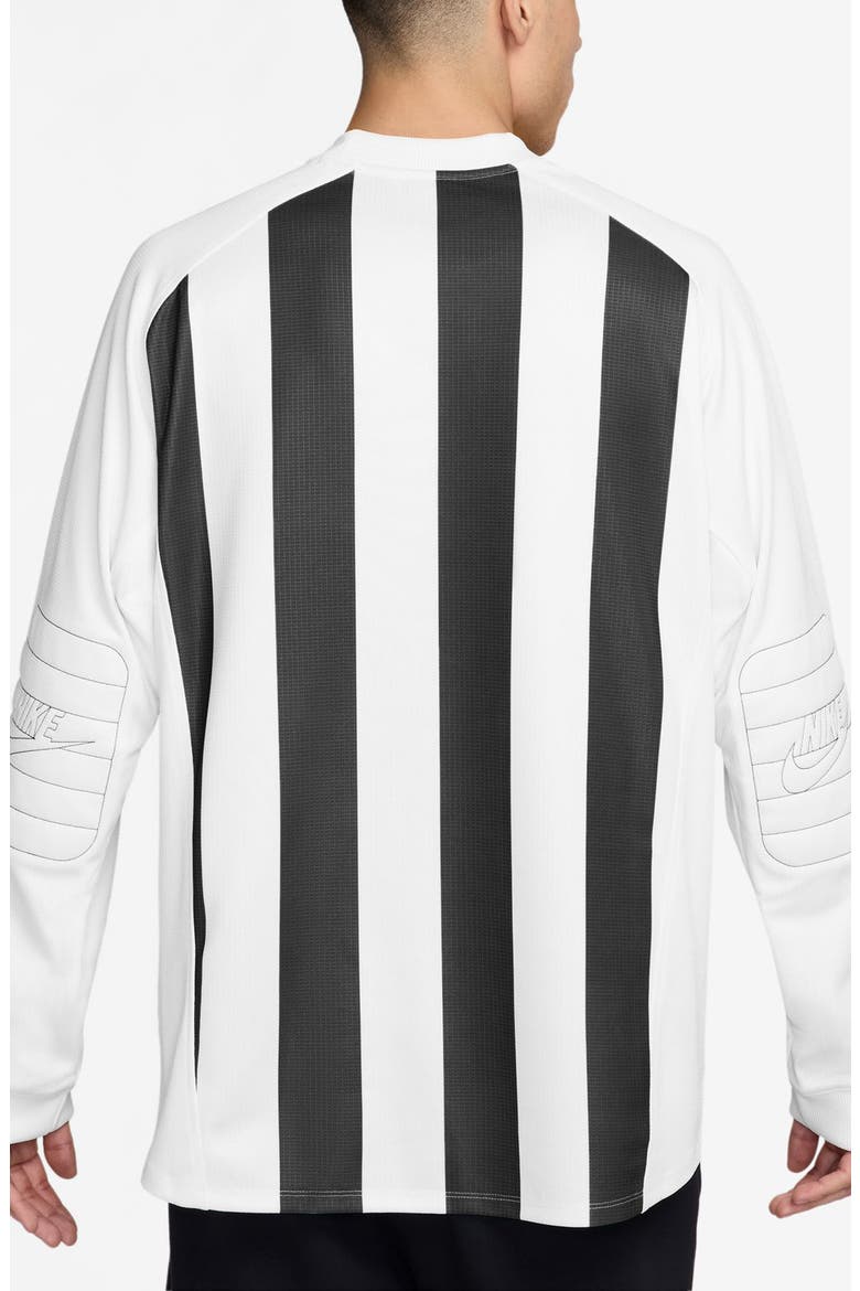 Goalie Raglan Sleeve Top, Alternate, color, BLACK/ WHITE