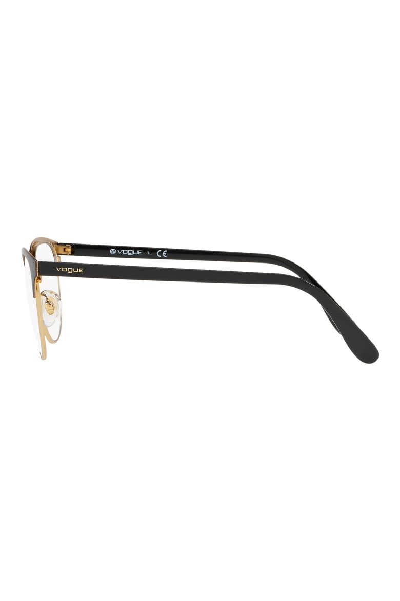 52mm Oval Reading Glasses, Alternate, color, BLACK GOLD