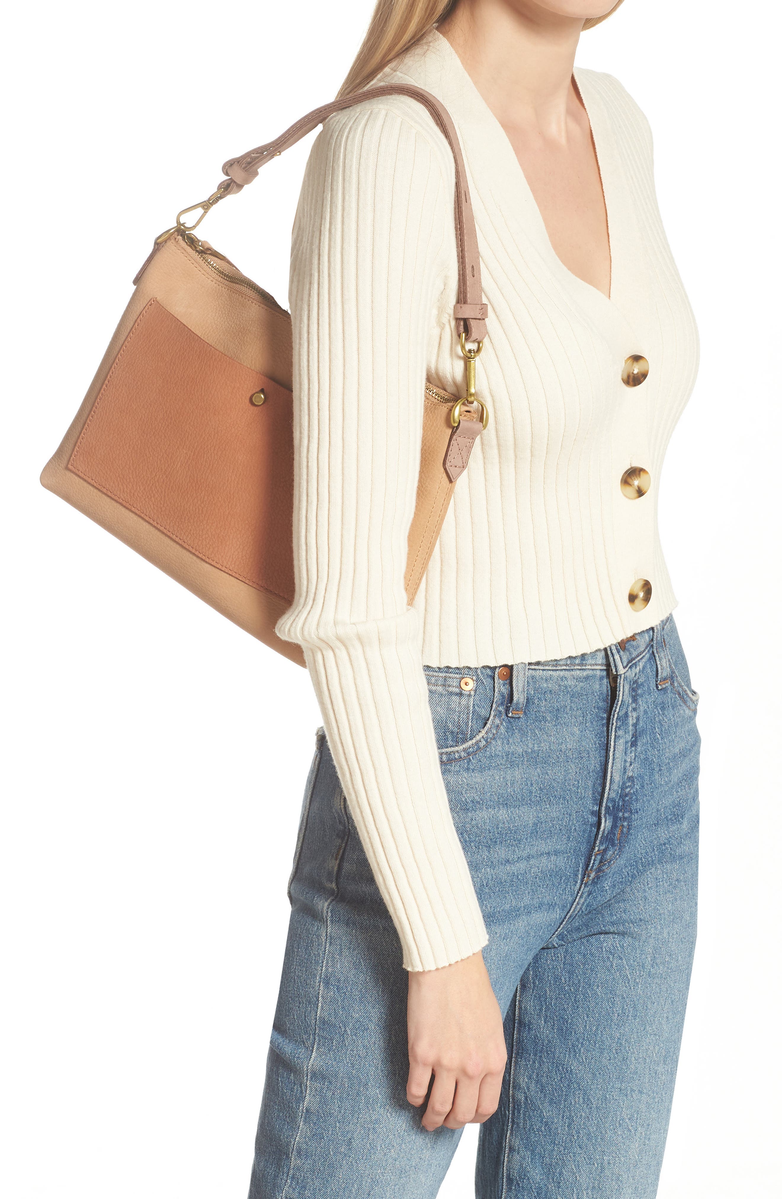 Madewell The Transport Shoulder Colorblock Crossbody Bag, Alternate, color, 