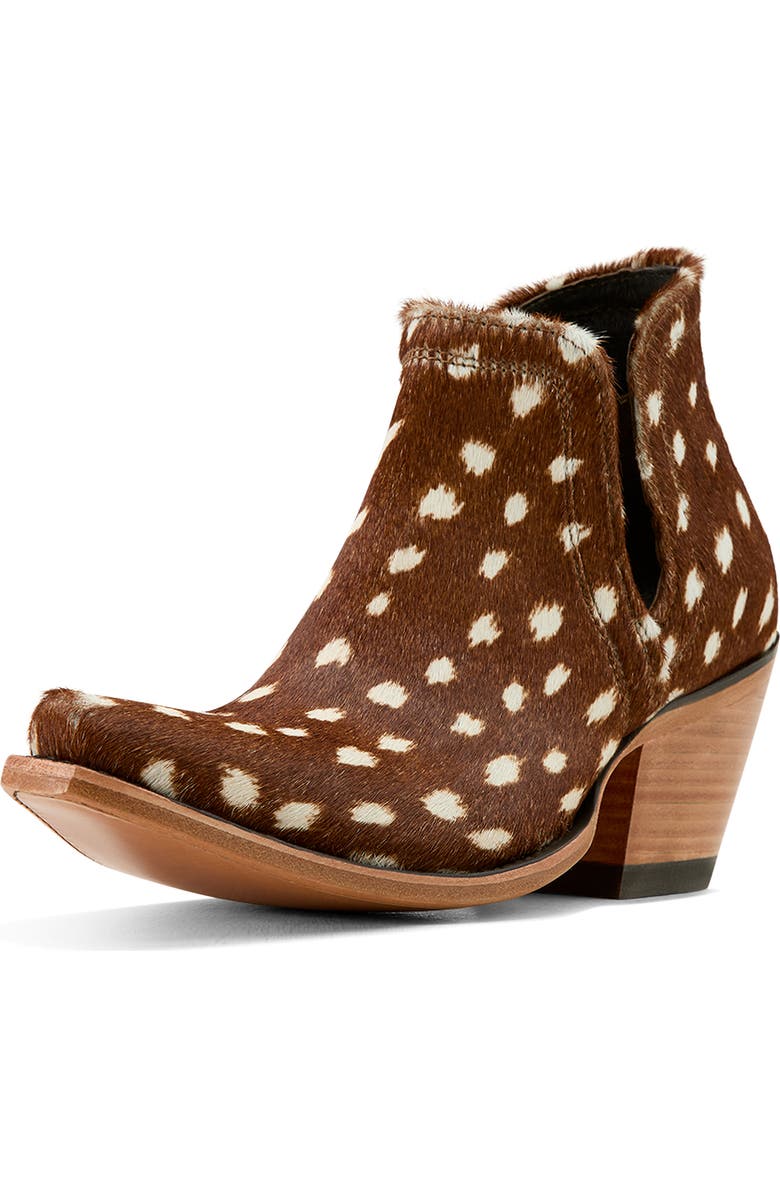 Ariat Dixon X Toe Western Boot, Alternate, color, Brown Calf Hair