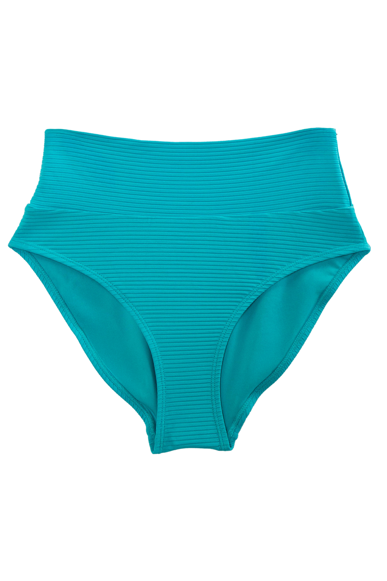 Flat Rib Marine Swim Bottom, Alternate, color, Aqua
