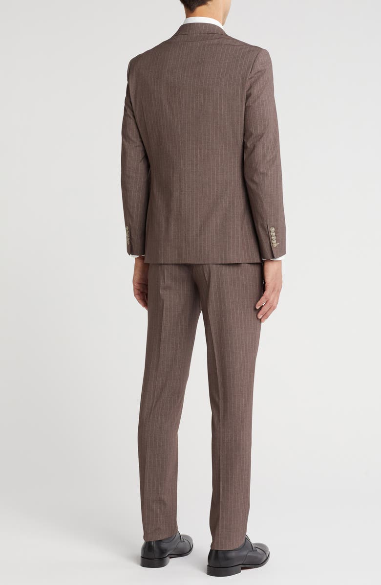 English Laundry Two-Button Flat Front Suit, Alternate, color, Brown