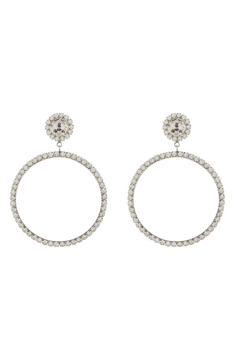 Kate Spade New York door knocker hoop earrings, Main, color, 