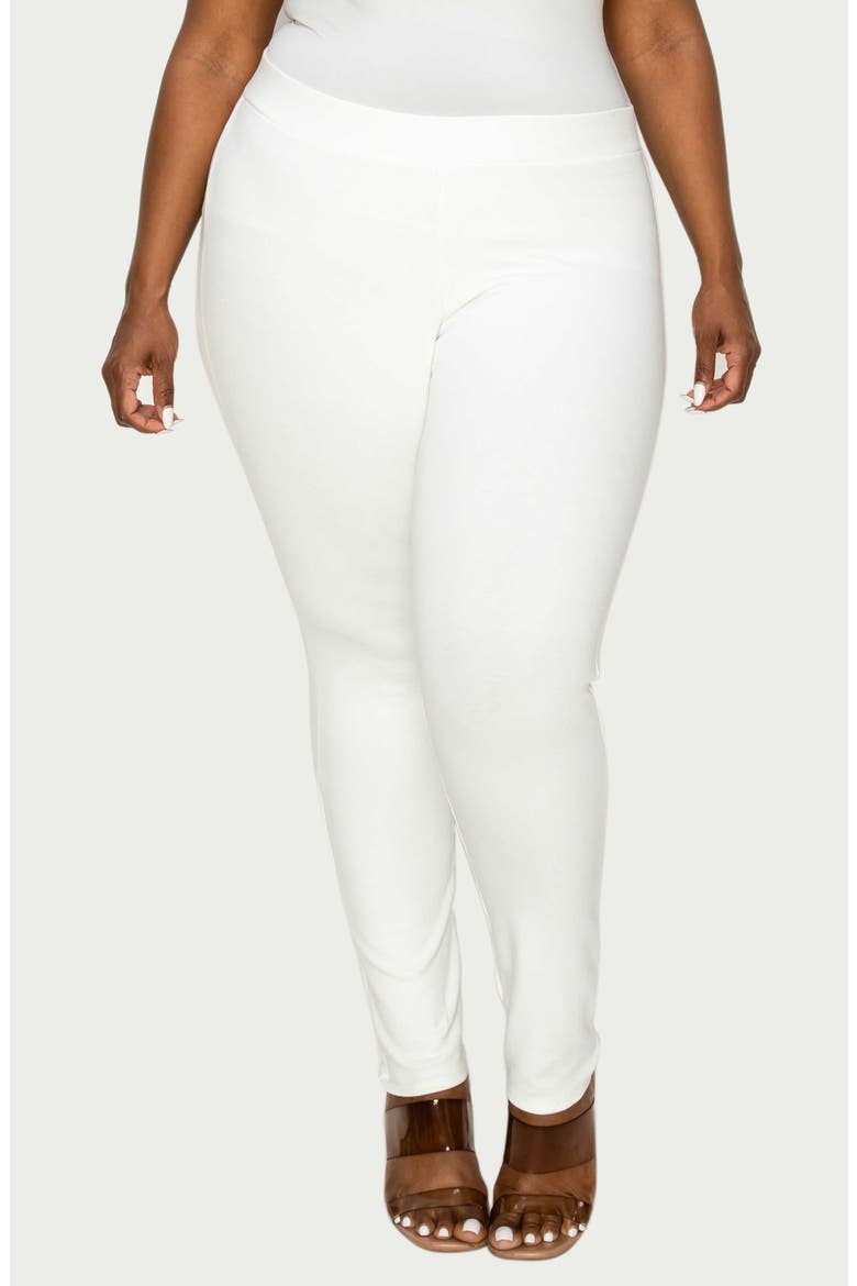 Ashley Ponte Leggings, Main, color, IVORY