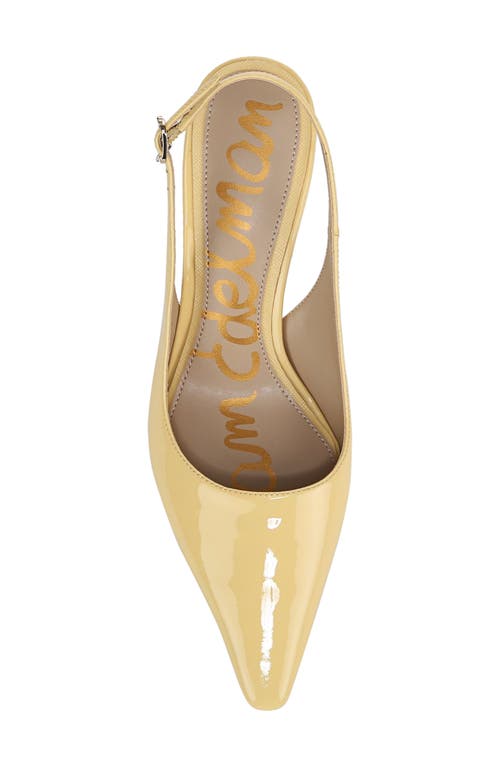 Sam Edelman Bianka Slingback Pump In Buttercup