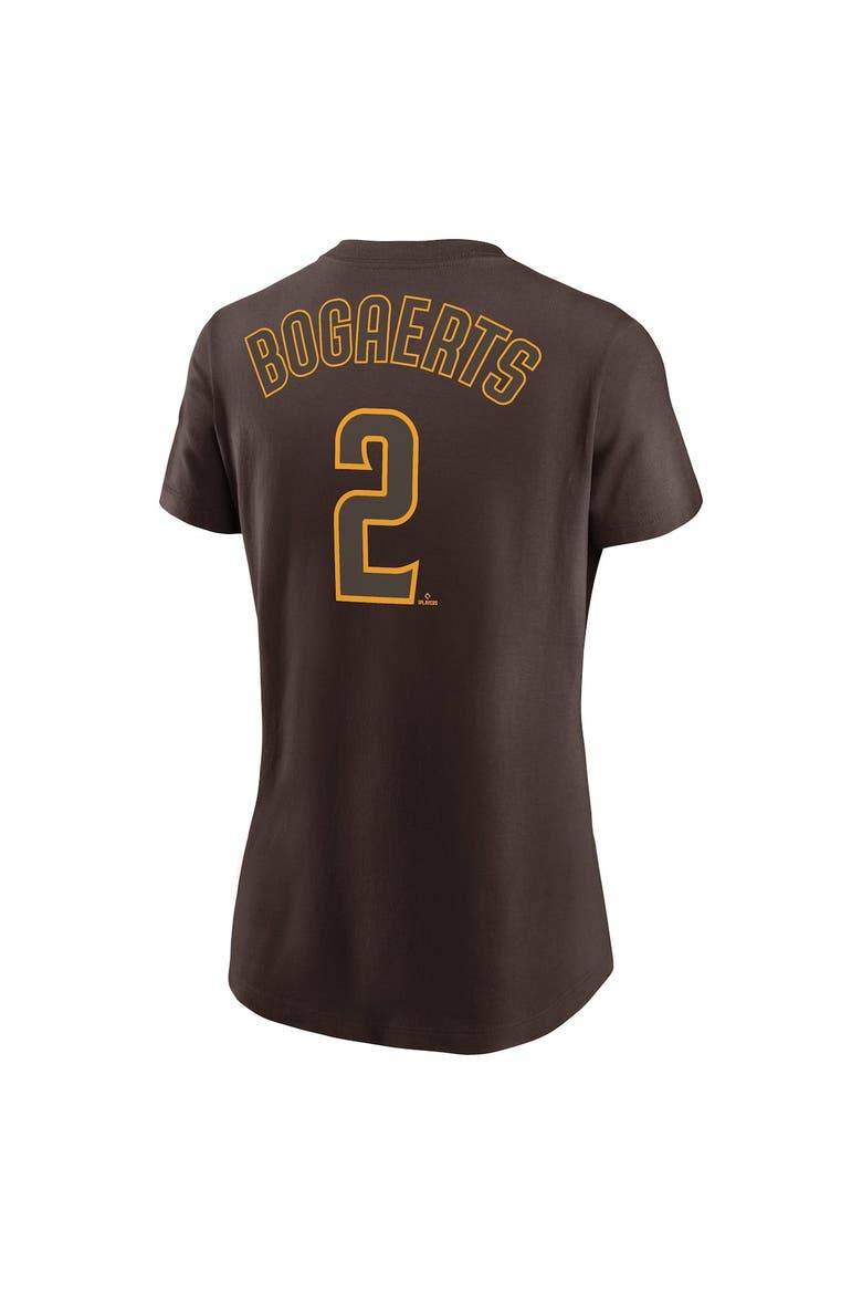 Women's Nike Xander Bogaerts Brown San Diego Padres Name & Number T-Shirt, Alternate, color, Brown
