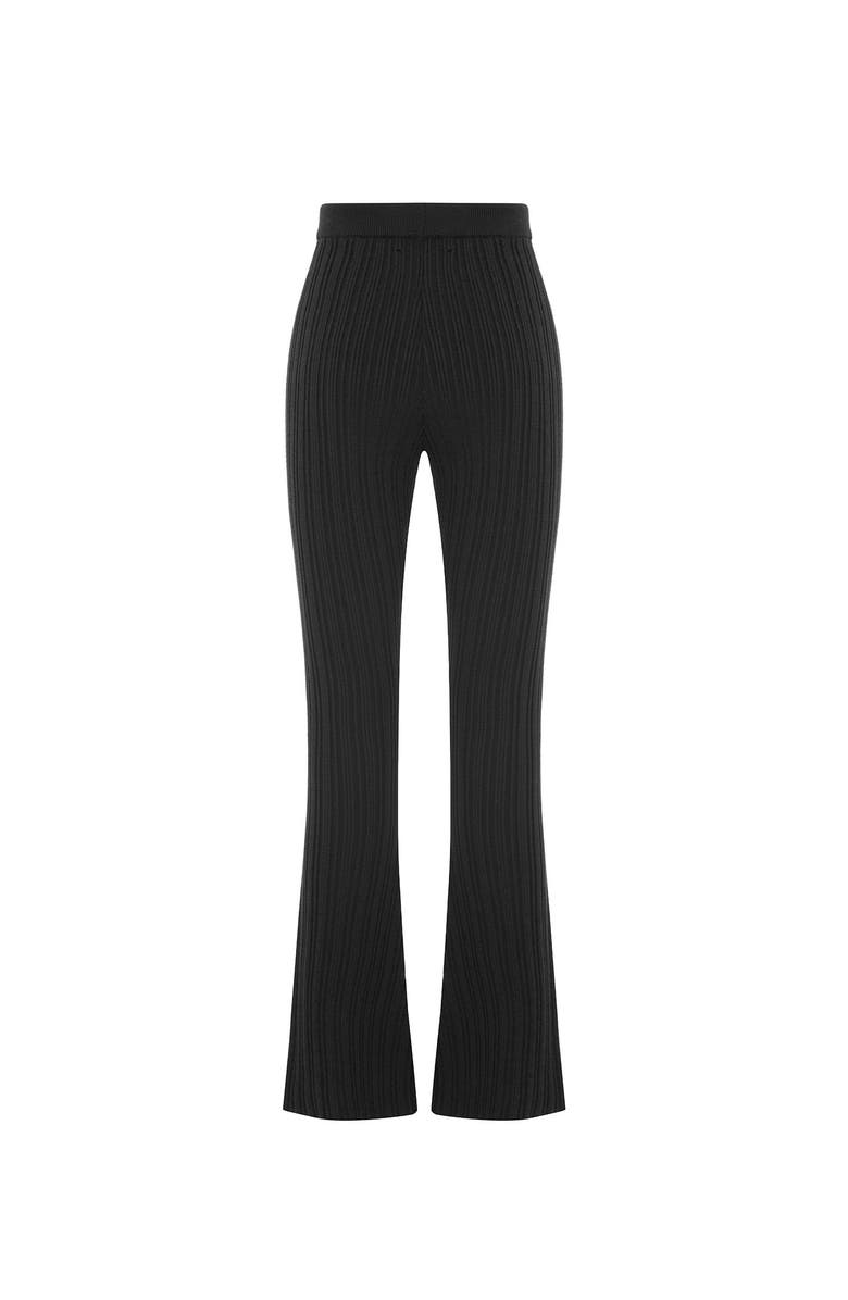 THEO The Label Pallas Rib Knit Bootcut Pant, Alternate, color, 