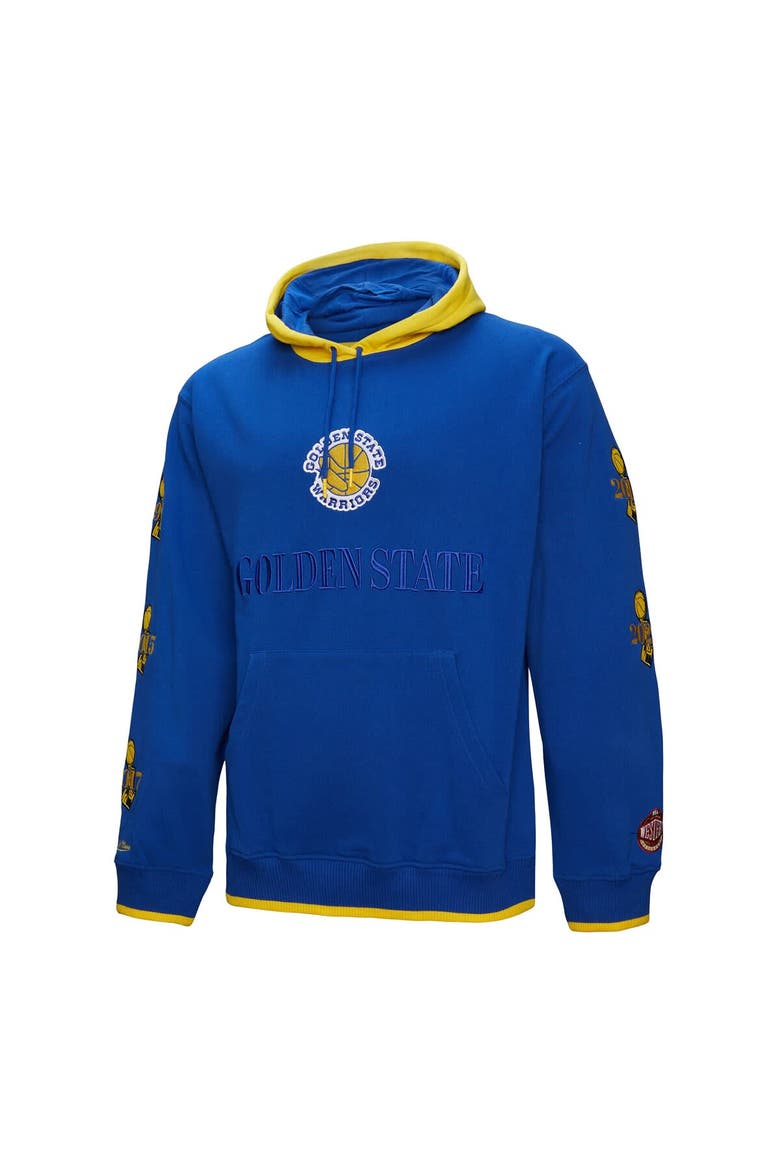 Men's Mitchell & Ness  Royal Golden State Warriors Hardwood Classics Team OG 3.0 Pullover Hoodie, Alternate, color, Royal