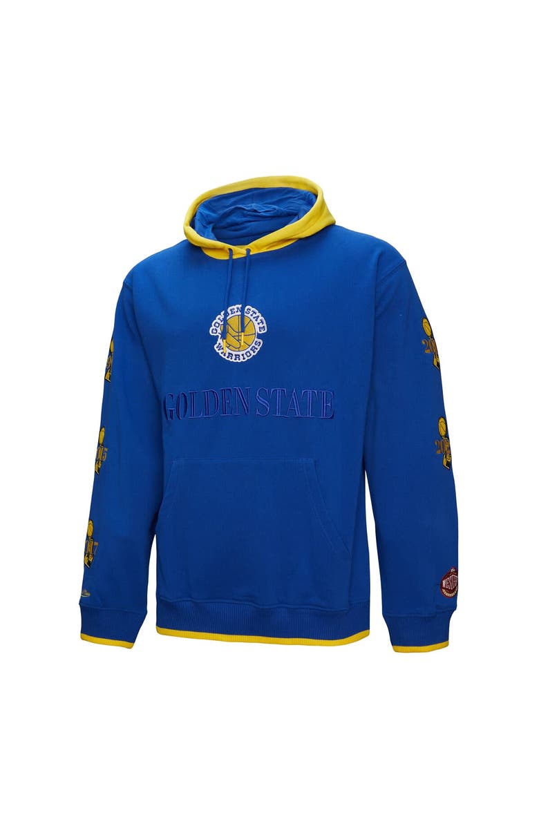 Mitchell & Ness Men's Mitchell & Ness Royal Golden State Warriors Hardwood Classics Team OG 3.0 Pullover Hoodie, Alternate, color, Royal