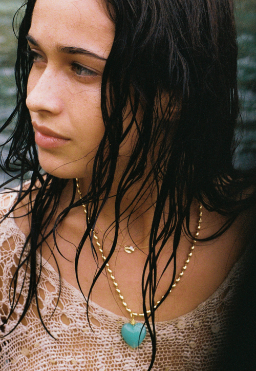 Sccollection Bacio Necklace In Green