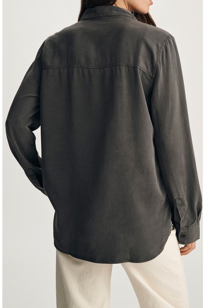 Luxe Touch Relaxed Fit Button-Up Shirt, Alternate, color, DARK SHADOW