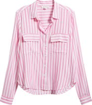 beachlunchlounge Fallon Crop Button-Up Shirt