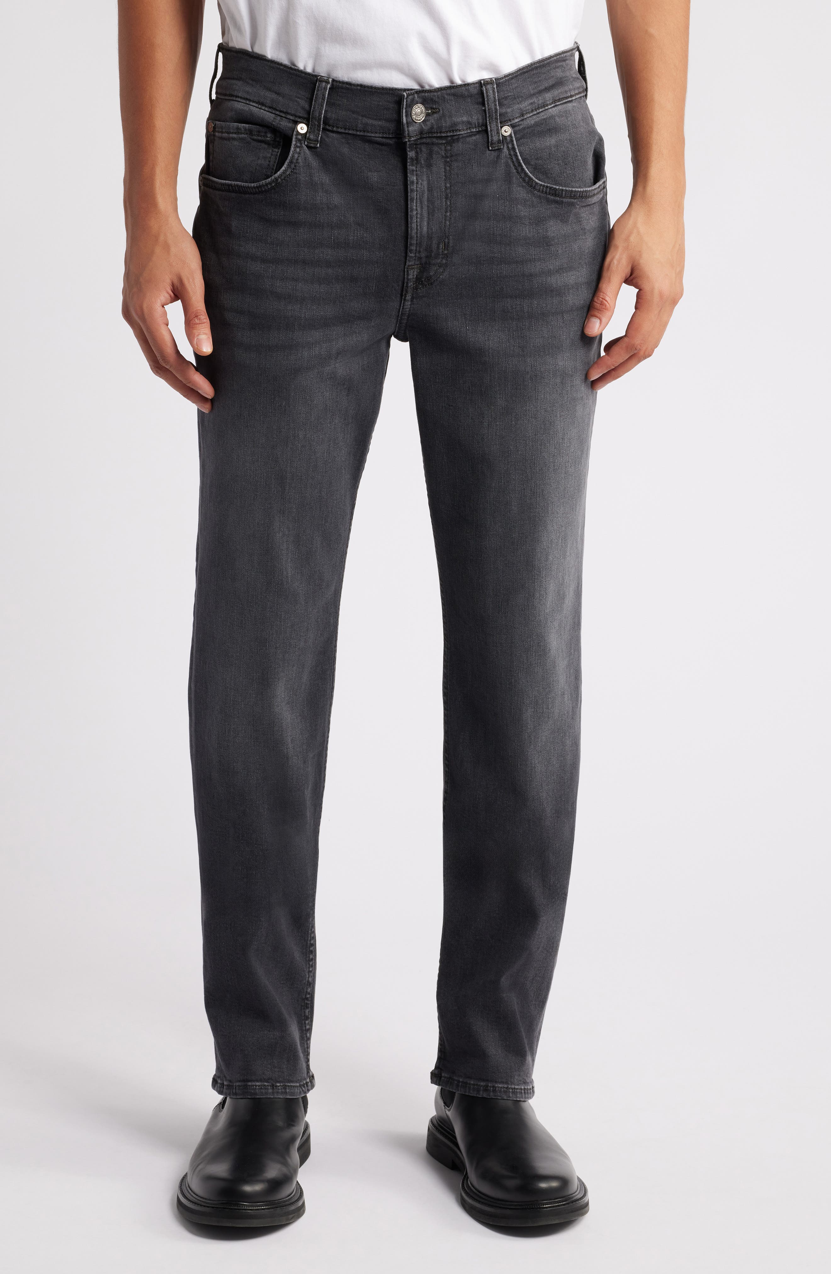 Seven The Straight Stretch Cotton Jeans in Cordonazo 