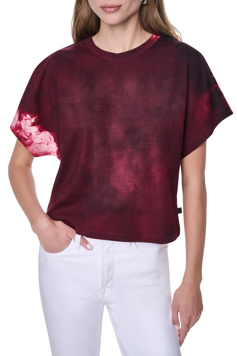 Printed Short Sleeve T-Shirt, Main, color, FIREWORK TIEDYE