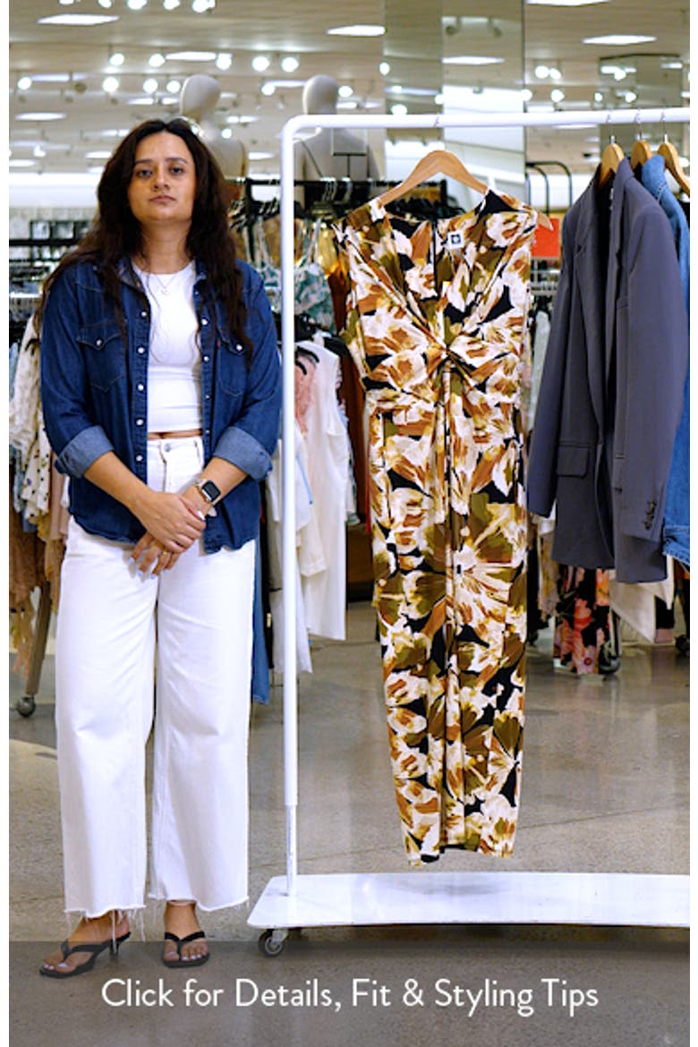 Twist Front Sleeveless Maxi Dress video