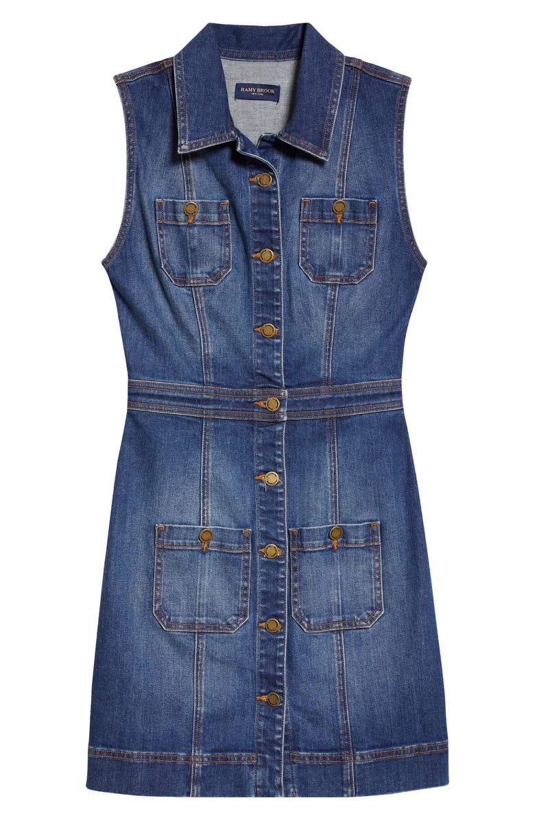 Ramy Brook Juliet Denim Dress, Alternate, color,