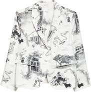 Thom Browne Hector Toile Silk Jacket