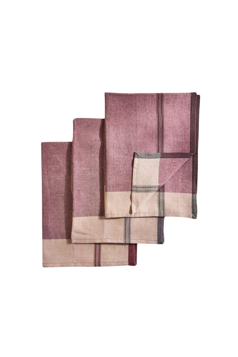 Lula Kitchen Towel - Set of 3, Main, color, Mauve