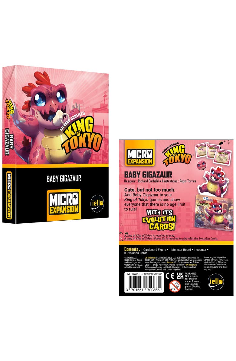 IELLO King Of Tokyo Baby Gigazaur Micro Expansion, Alternate, color, Multicolored