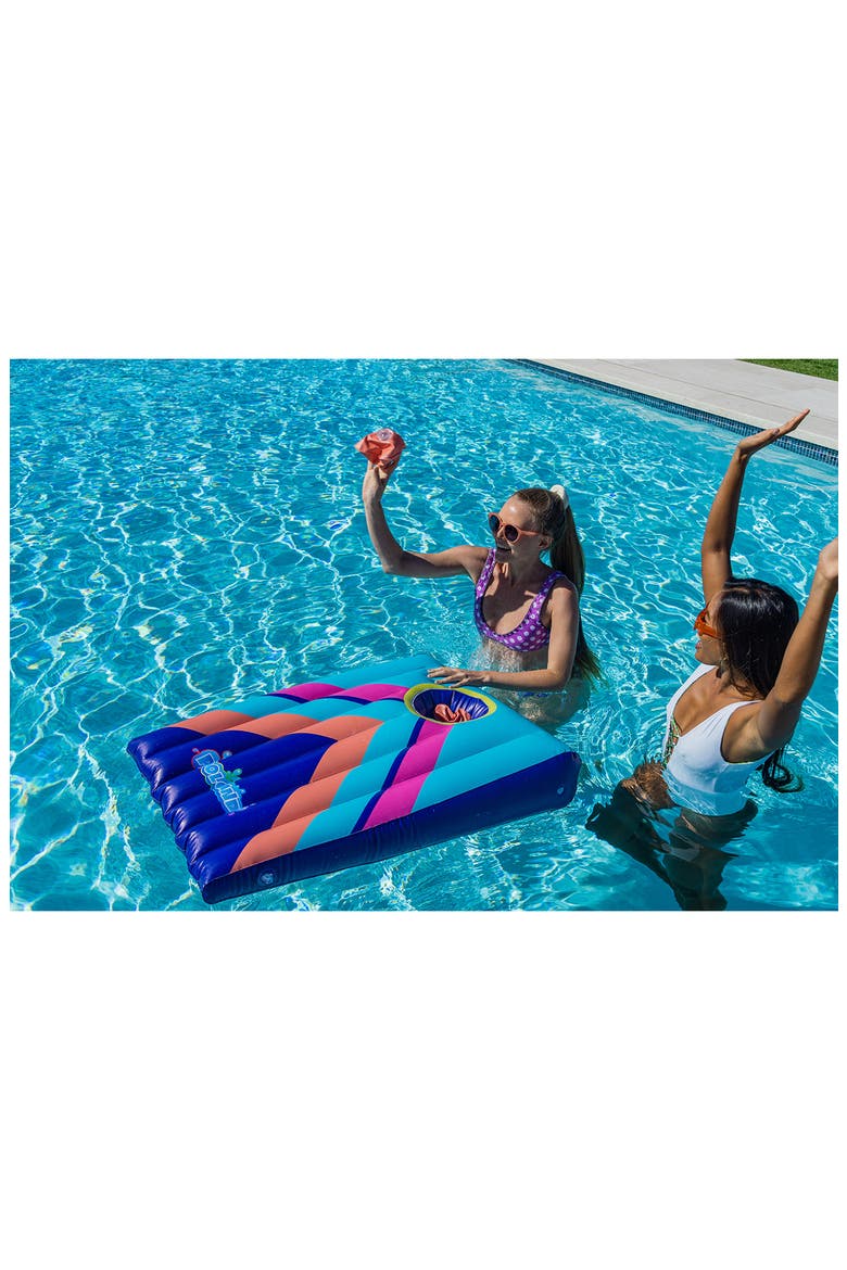 Inflatable Cornhole Game, Alternate, color, BLUE/CORAL