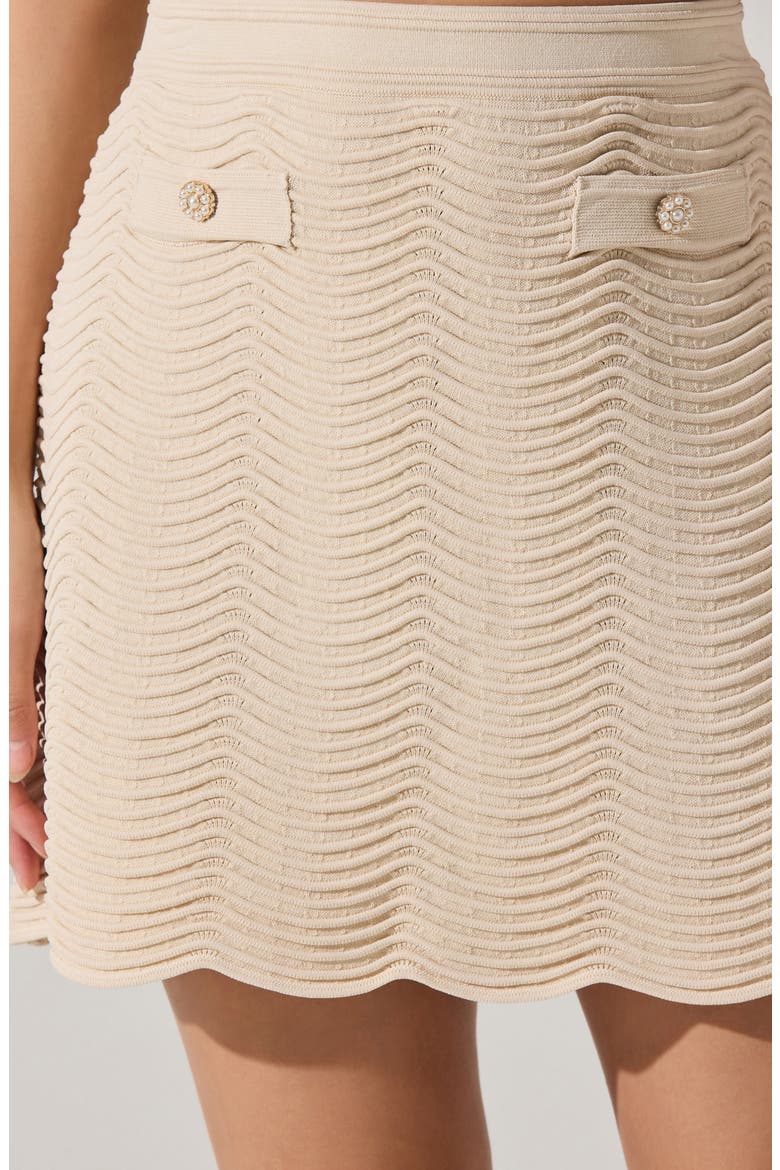 Perrine Pointelle Sweater Skirt, Alternate, color, CREAM