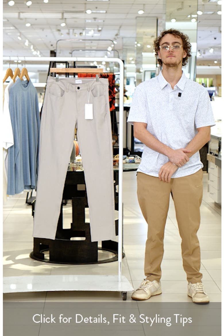 Baron Straight Leg Stretch Twill 5-Pocket Pants video