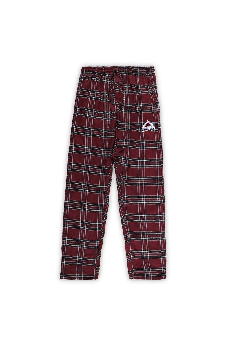 PROFILE Men's Burgundy Colorado Avalanche Big & Tall T-Shirt & Pajama Pants Sleep Set, Alternate, color, 