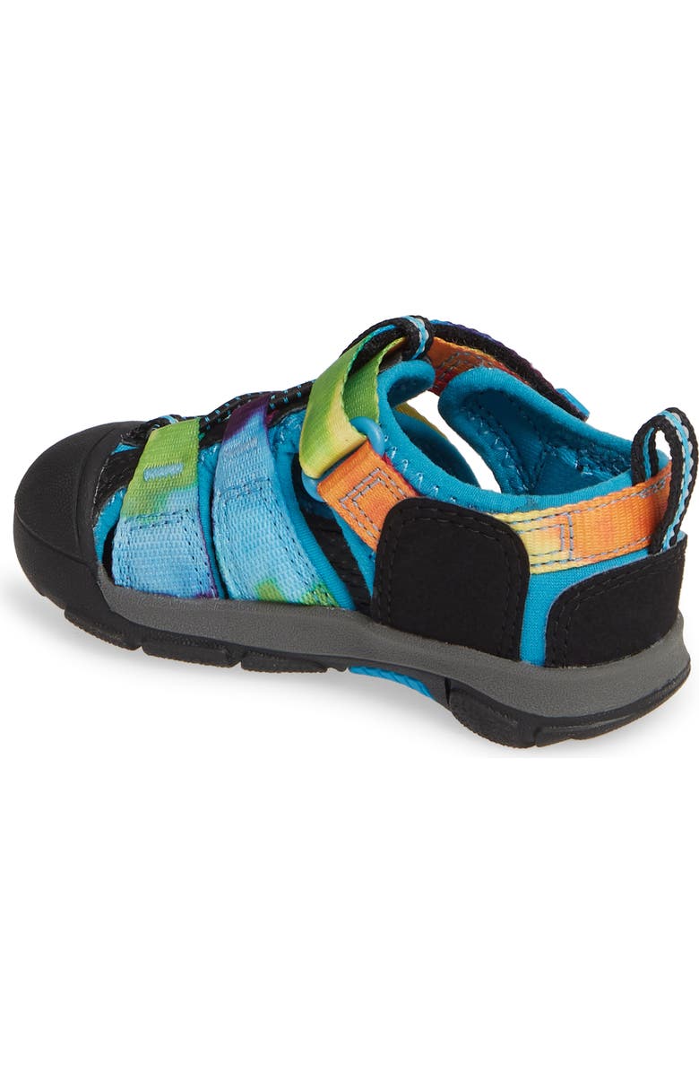 KEEN Kids' Newport H2 Water Friendly Sandal, Alternate, color, Rainbow Tie Dye