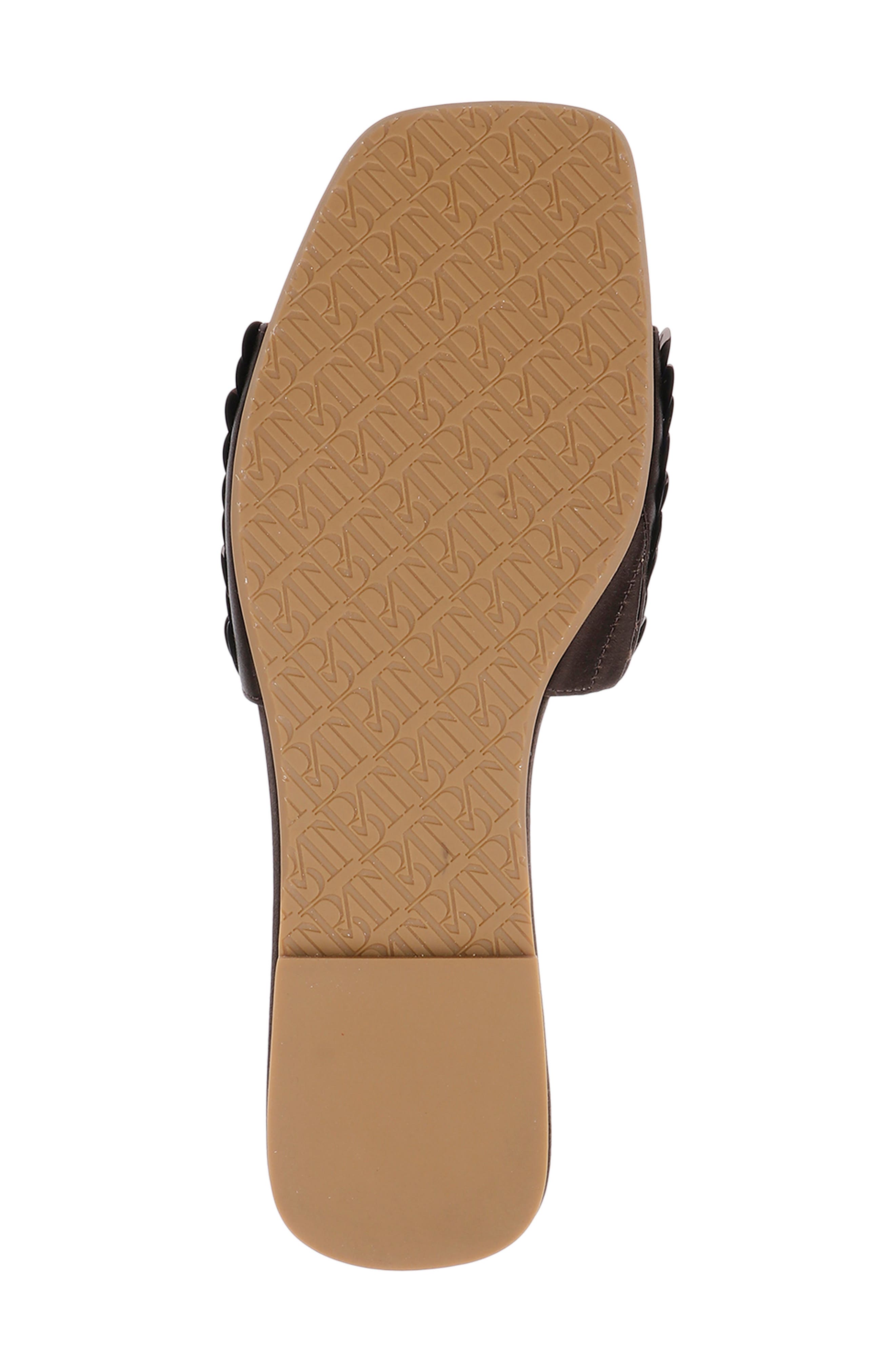 Wini Slide Sandal, Alternate, color, BROWN SATIN